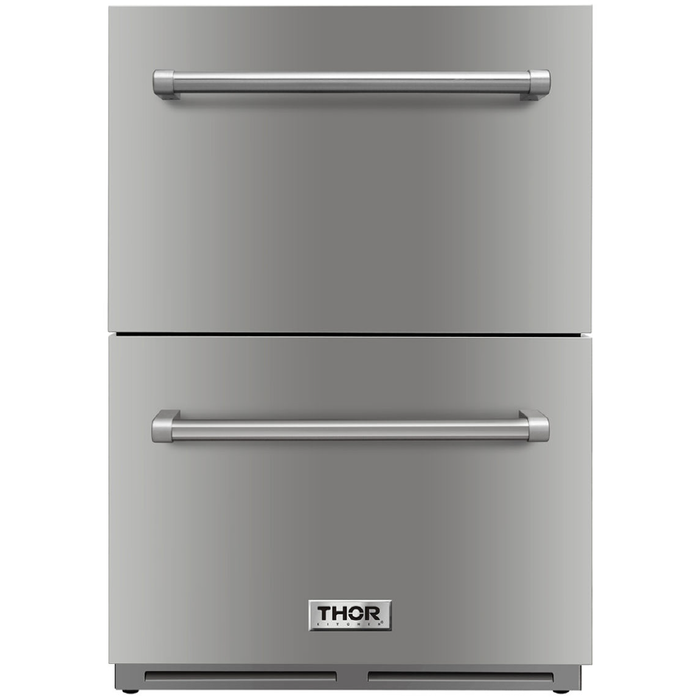 Thor Kitchen Refrigerators Thor Kitchen 24 in. 5.4 Cu. Ft. Indoor or Outdoor Refrigerator Drawer TRF24U