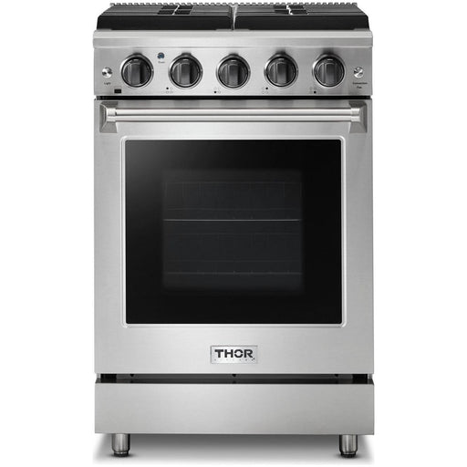 Thor Kitchen 24 in. Gas Range and Range Hood Appliance Package