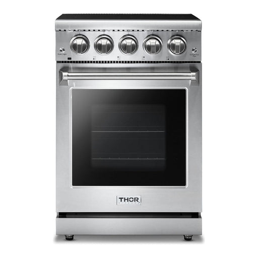 Thor Kitchen Ranges Thor Kitchen 24 in. Professional Electric Range in Stainless Steel HRE2401