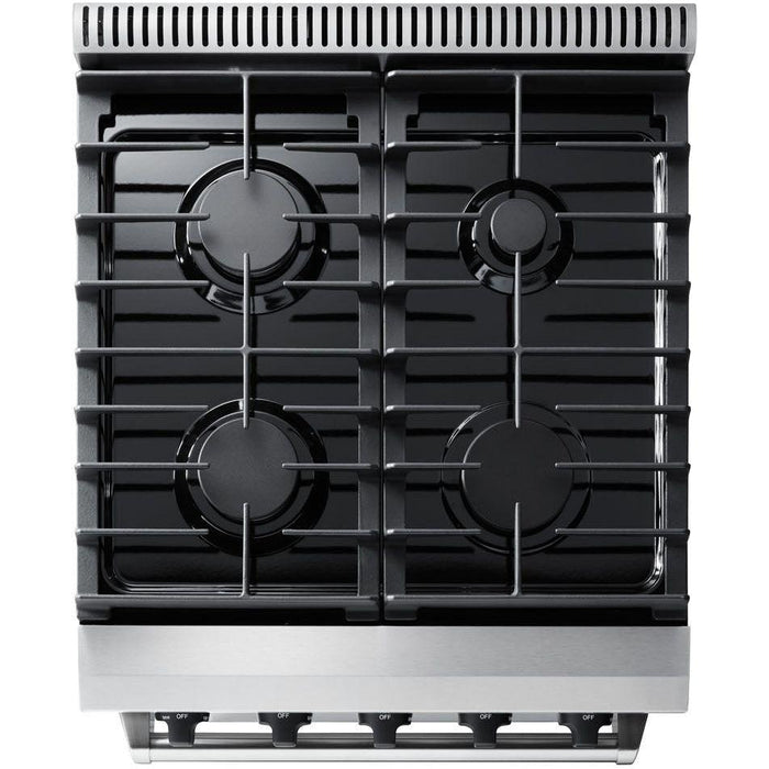 Thor Kitchen 24 in. Professional Gas Range in Stainless Steel LRG2401U