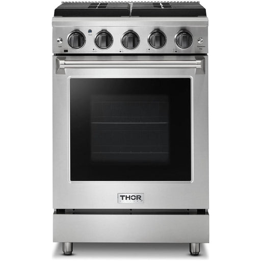 Thor Kitchen Ranges Thor Kitchen 24 in. Professional Gas Range in Stainless Steel LRG2401U