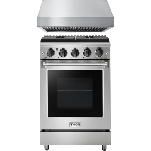 Thor Kitchen 24 in. Propane Gas Range, Range Hood Appliance Package