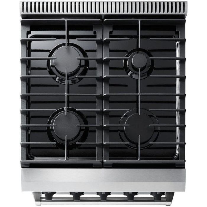 Thor Kitchen 24 in. Propane Gas Range, Range Hood Appliance Package