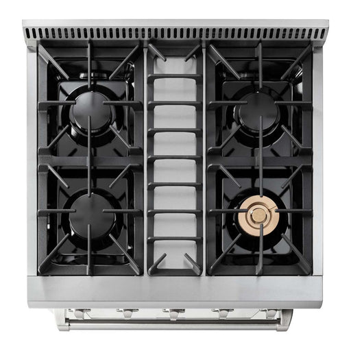 Thor Kitchen 30 in. 4.2 Cu. Ft. Professional Natural Gas Range in Stainless Steel HRG3080U