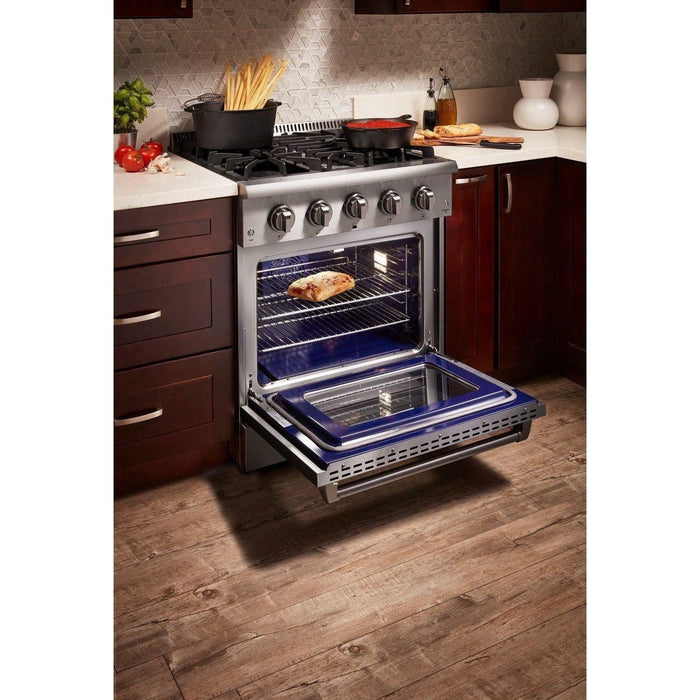 Thor Kitchen 30 in. 4.2 Cu. Ft. Professional Propane Gas Range in Stainless Steel HRG3080ULP