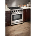 Thor Kitchen 30 in. 4.55 Cu. Ft. Professional Natural Gas Range in Stainless Steel LRG3001U