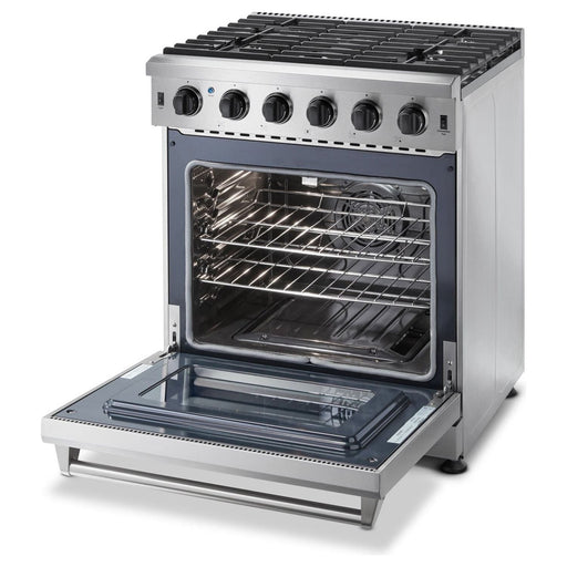 Thor Kitchen 30 in. 4.55 Cu. Ft. Professional Natural Gas Range in Stainless Steel LRG3001U