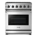 Thor Kitchen 30 in. 4.55 Cu. Ft. Professional Natural Gas Range in Stainless Steel LRG3001U