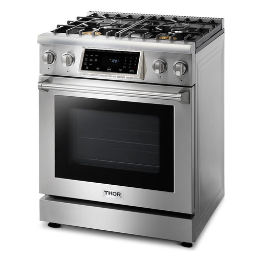 Thor Kitchen Ranges Thor Kitchen 30 In. 4.6 Cu. Ft. Self-Clean Propane Gas Range in Stainless Steel TRG3001LP