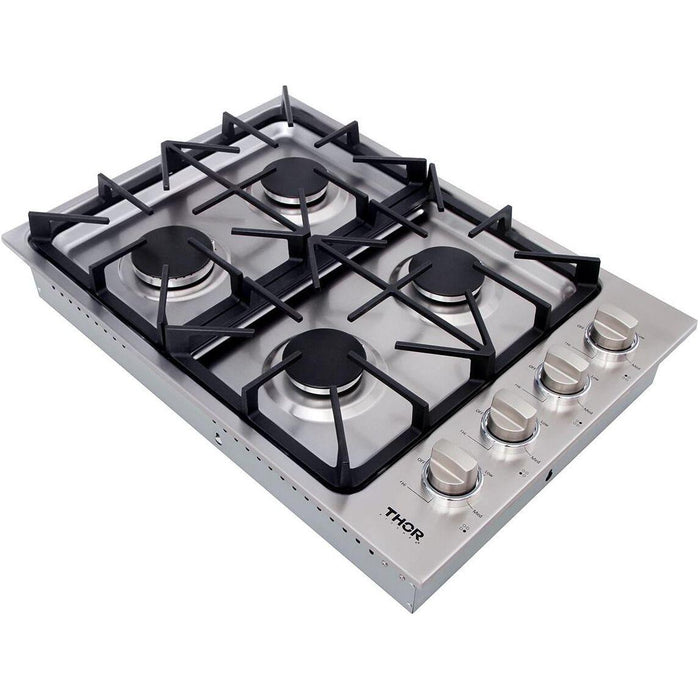 Thor Kitchen 30 in. Drop-in Natural Gas Cooktop in Stainless Steel TGC3001