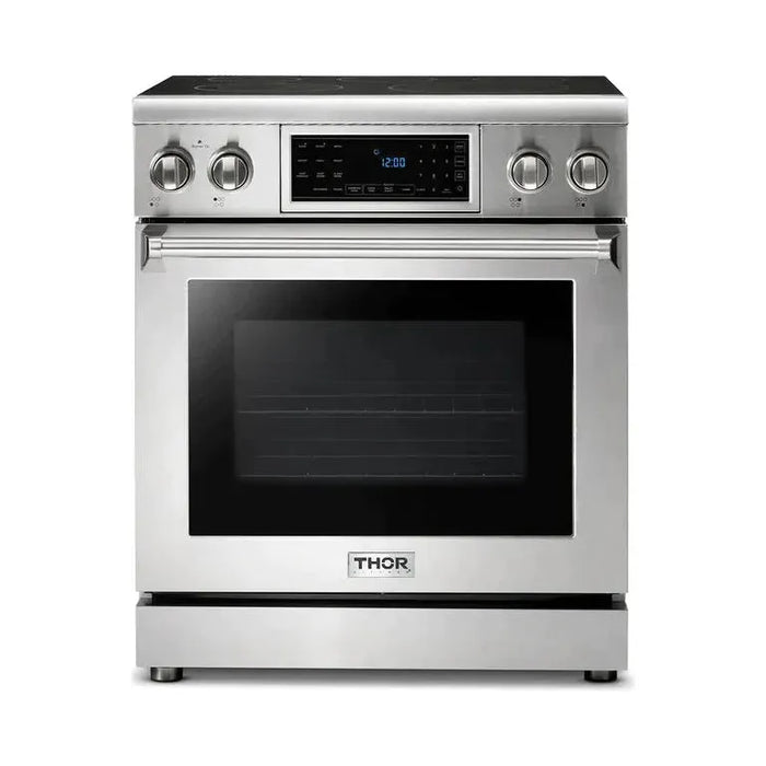 Thor Kitchen 30 In. Electric Range, Range Hood, Refrigerator, Dishwasher Appliance Package