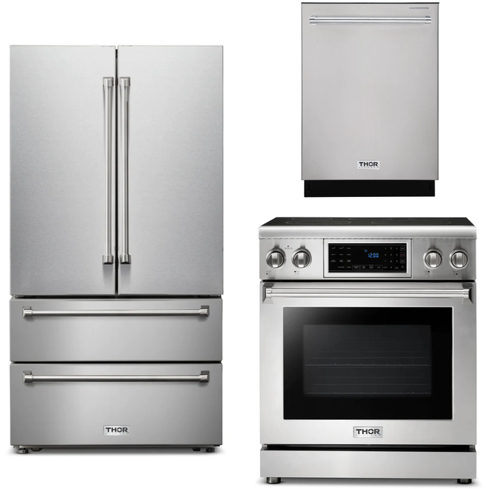 Thor Kitchen Kitchen Appliance Packages Thor Kitchen 30 In. Electric Range, Refrigerator, Dishwasher Appliance Package