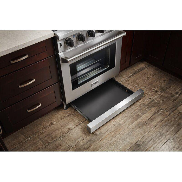 Thor Kitchen Kitchen Appliance Packages Thor Kitchen 30 in. Gas Range, Microwave Drawer, Refrigerator with Water and Ice Dispenser, Dishwasher Appliance Package