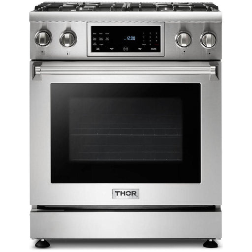 Thor Kitchen Kitchen Appliance Packages Thor Kitchen 30 In. Gas Range, Microwave Drawer, Refrigerator with Water and Ice Dispenser, Dishwasher Appliance Package