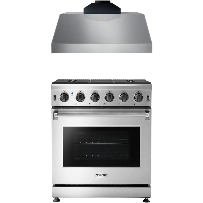 Thor Kitchen 30 In. Gas Range, Range Hood Appliance Package