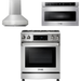 Thor Kitchen 30 In. Gas Range, Range Hood, Microwave Drawer Appliance Package