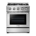 Thor Kitchen 30 In. Gas Range, Range Hood, Refrigerator, Dishwasher, Wine Cooler Appliance Package