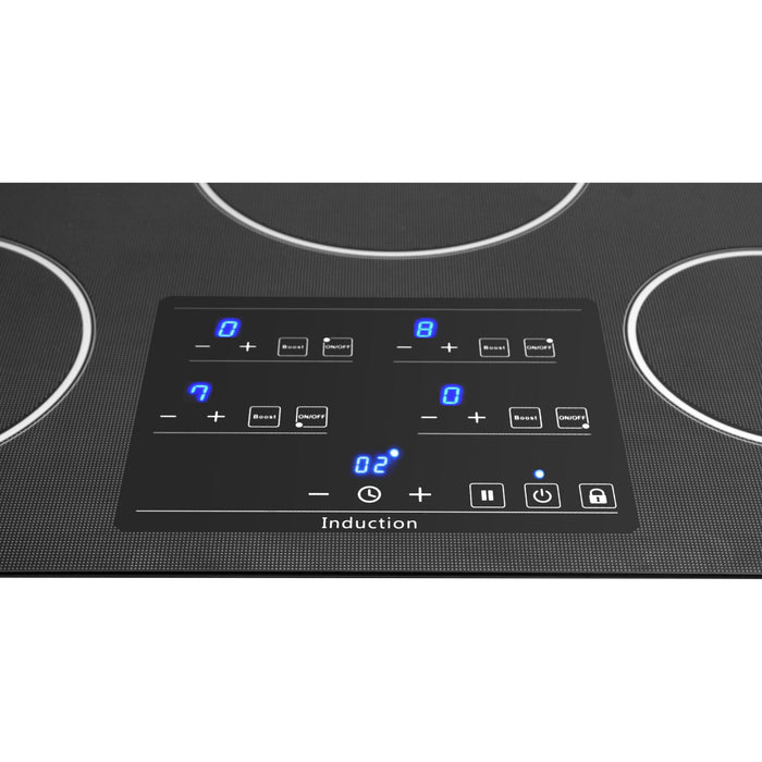 Thor Kitchen 30 in. Glass Induction Cooktop in Black with 4 Elements TEC3001iC1