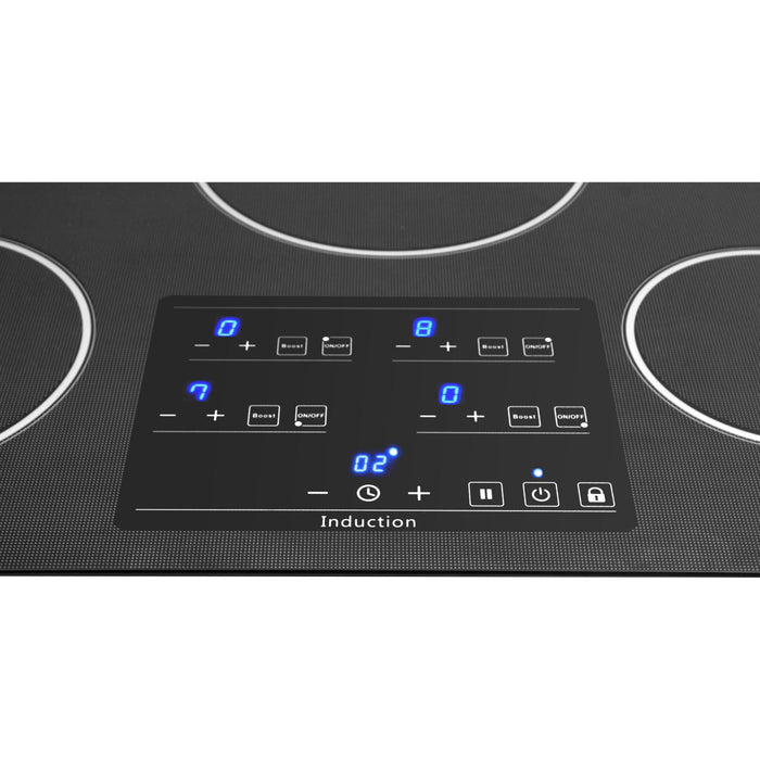 Thor Kitchen Cooktops Thor Kitchen 30 in. Glass Induction Cooktop in Black with 4 Elements TEC3001iC1