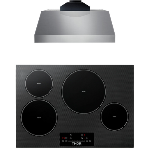 Thor Kitchen Kitchen Appliance Packages Thor Kitchen 30 In. Induction Cooktop, Under Cabinet Range Hood Appliance Package