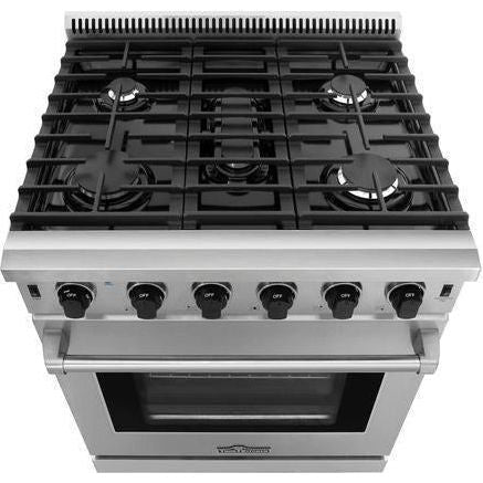 Thor Kitchen 30 in. Natural Gas Range, 30 in. Range Hood Appliances Package