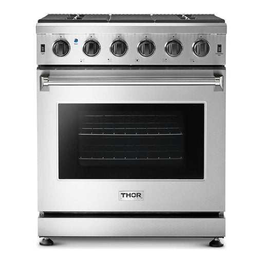 Thor Kitchen Kitchen Appliance Packages Thor Kitchen 30 in. Natural Gas Range, 30 in. Range Hood Appliances Package