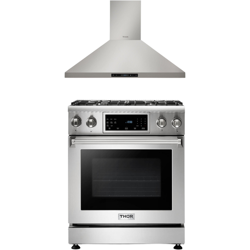 Thor Kitchen 30 In. Natural Gas Range, Range Hood Appliance Package