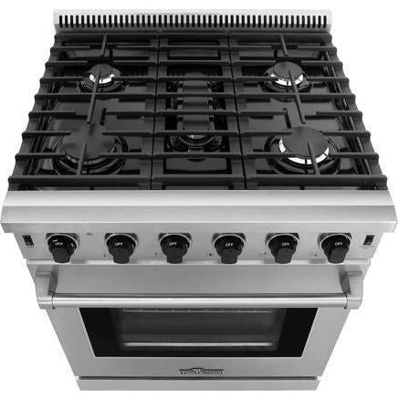 Thor Kitchen Kitchen Appliance Packages Thor Kitchen 30 in. Natural Gas Range, Range Hood, Microwave Drawer Appliance Package