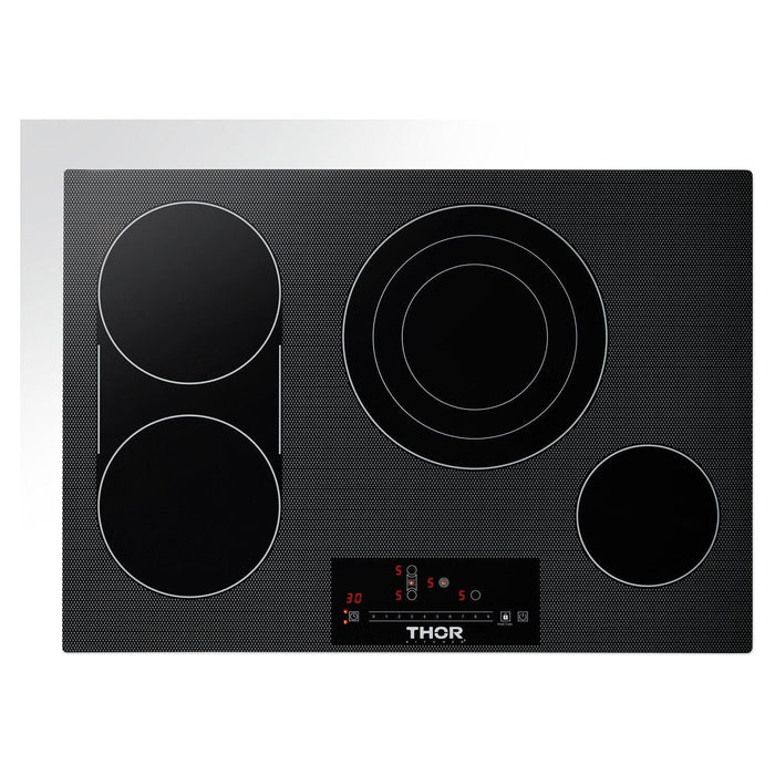 Thor Kitchen 30 In. Professional Electric Cooktop With 4 Burners in Black TEC30