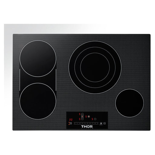 Thor Kitchen Cooktops Thor Kitchen 30 In. Professional Electric Cooktop With 4 Burners in Black TEC30