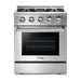 Thor Kitchen 30 in. Propane Gas Burner/Electric Oven Range in Stainless Steel HRD3088ULP