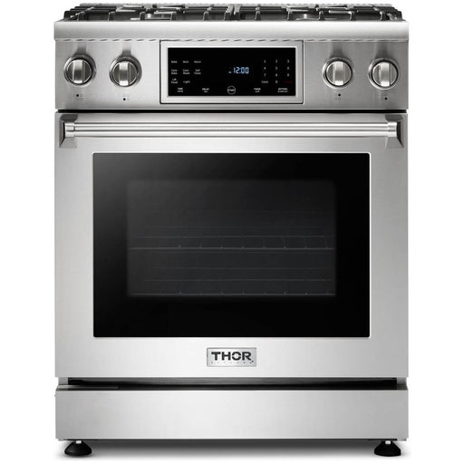 Thor Kitchen Kitchen Appliance Packages Thor Kitchen 30 In. Propane Gas Range, Refrigerator with Water and Ice Dispenser, Dishwasher Appliance Package