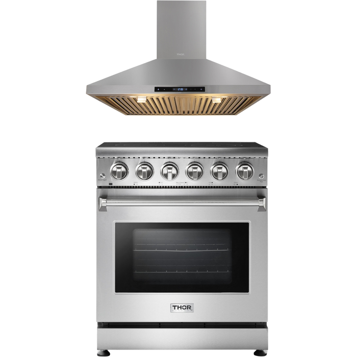 Thor Kitchen 30 Inch Electric Range and Range Hood Appliance Package