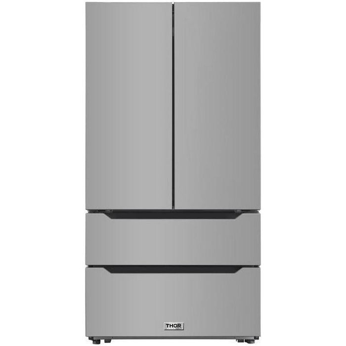 Thor Kitchen 36" 22.50 Cu. Ft. French Door Refrigerator in Stainless Steel HRF3602