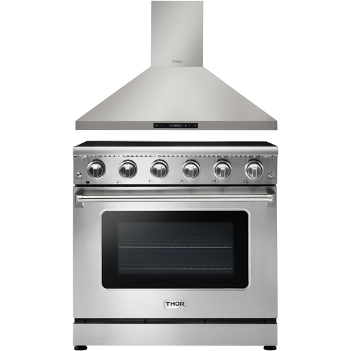 Thor Kitchen 36 in. Electric Range, 36 in. Range Hood Appliance Package