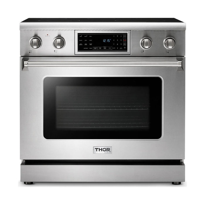 Thor Kitchen 36 In. Electric Range, Microwave Drawer, Refrigerator, Dishwasher Appliance Package