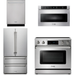 Thor Kitchen 36 In. Electric Range, Microwave Drawer, Refrigerator, Dishwasher Appliance Package