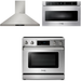 Thor Kitchen 36 In. Electric Range, Range Hood, Microwave Drawer Appliance Package