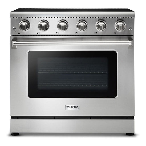 Thor Kitchen Kitchen Appliance Packages Thor Kitchen 36 in. Electric Range, Range Hood, Microwave Drawer Appliance Package