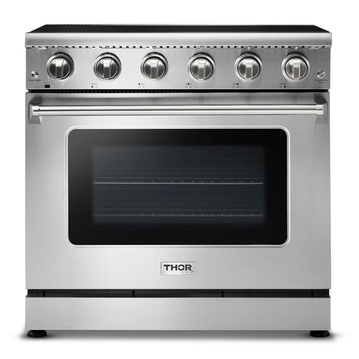 Thor Kitchen Kitchen Appliance Packages Thor Kitchen 36 In. Electric Range, Refrigerator, Dishwasher Appliance Package