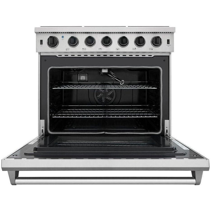 Thor Kitchen 36 in. Gas Range, 36 in. Range Hood Appliance Package