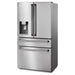 Thor Kitchen Kitchen Appliance Packages Thor Kitchen 36 In. Gas Range, Range Hood, Microwave Drawer, Refrigerator with Fridge and Ice Maker, Dishwasher, Wine Cooler Appliance Package