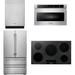 Thor Kitchen 36 In. Induction Cooktop, Microwave Drawer, Refrigerator, Dishwasher Appliance Package