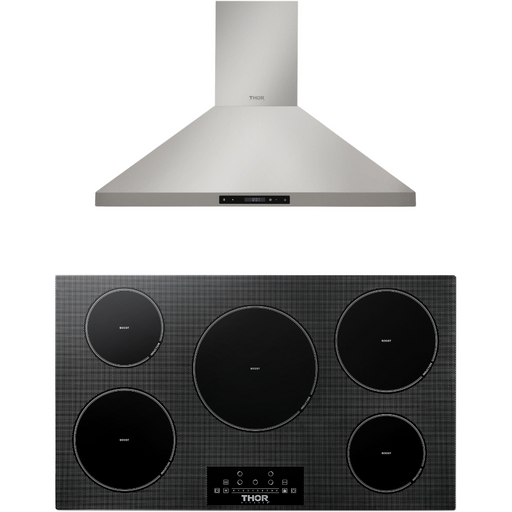 Thor Kitchen 36 In. Induction Cooktop, Range Hood Appliance Package