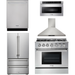 Thor Kitchen Kitchen Appliance Packages Thor Kitchen 36 In. Natural Gas Range, Range Hood, Microwave Drawer, Refrigerator, Dishwasher Appliance Package