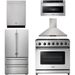 Thor Kitchen Kitchen Appliance Packages Thor Kitchen 36 In. Natural Gas Range, Range Hood, Microwave Drawer, Refrigerator, Dishwasher Appliance Package