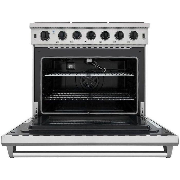 Thor Kitchen Kitchen Appliance Packages Thor Kitchen 36 in. Propane Gas Range, Range Hood Appliance Package