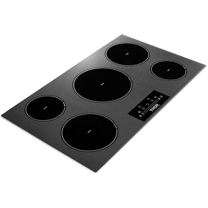 Thor Kitchen 36 Inch Built-In Induction Cooktop with 5 Elements TIH36