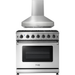 Thor Kitchen 36 Inch Gas Range, Range Hood Appliance Package