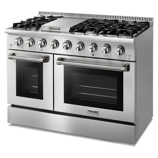 Thor Kitchen 48 in. 6.7 Cu. Ft. Professional Natural Gas Range in Stainless Steel HRG4808U